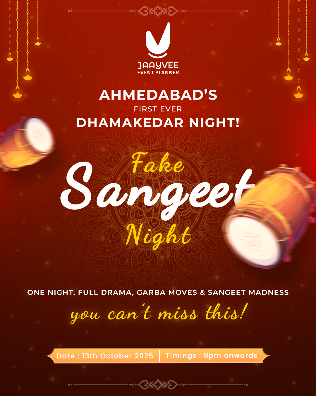 Fake sangeet poster